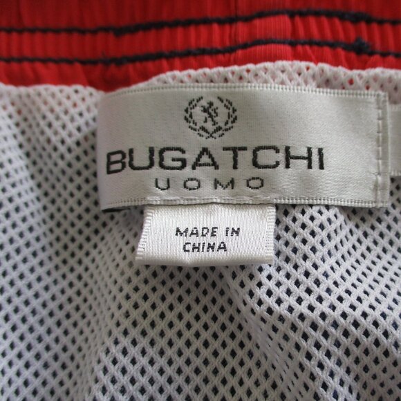 Bugatchi Uomo Mens Blue PolyCotton Lined Swim Trunk NWOT - Size 34W-38W or Large - Picture 5 of 5